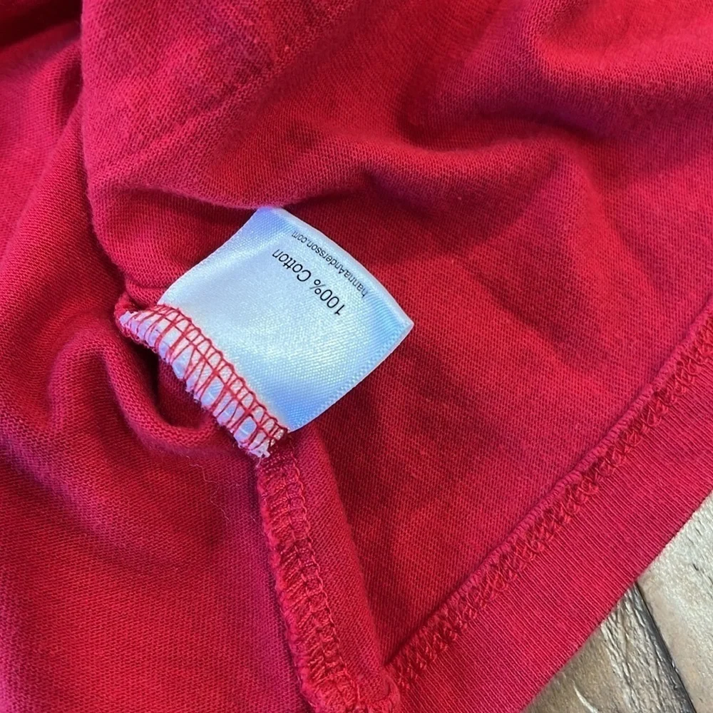 Hanna andersson red pocket cat dress 6-7 years